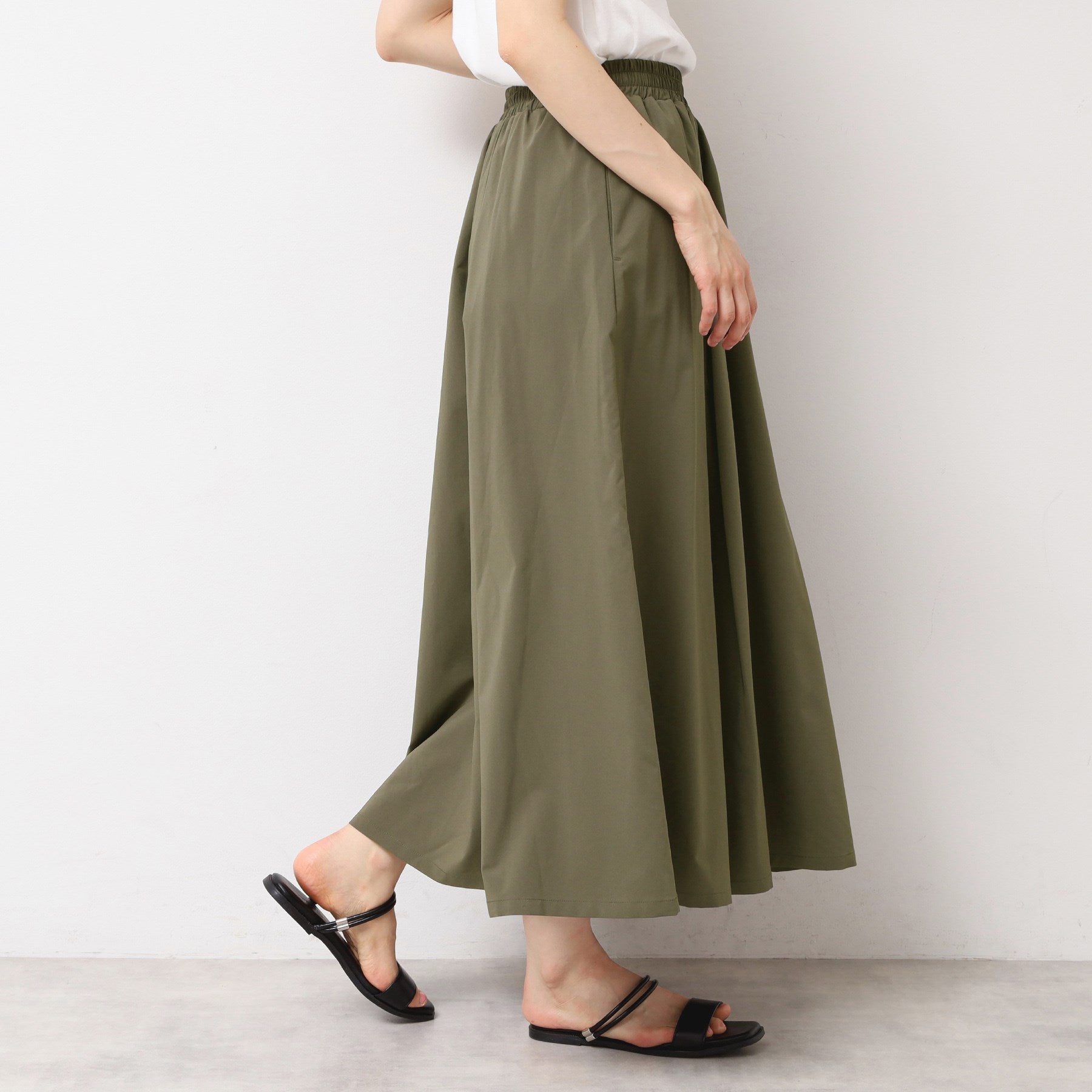 デッサン Dessin 【撥水】切り替えスカート (チャコールグレー(014)) チャコールグレー(014)