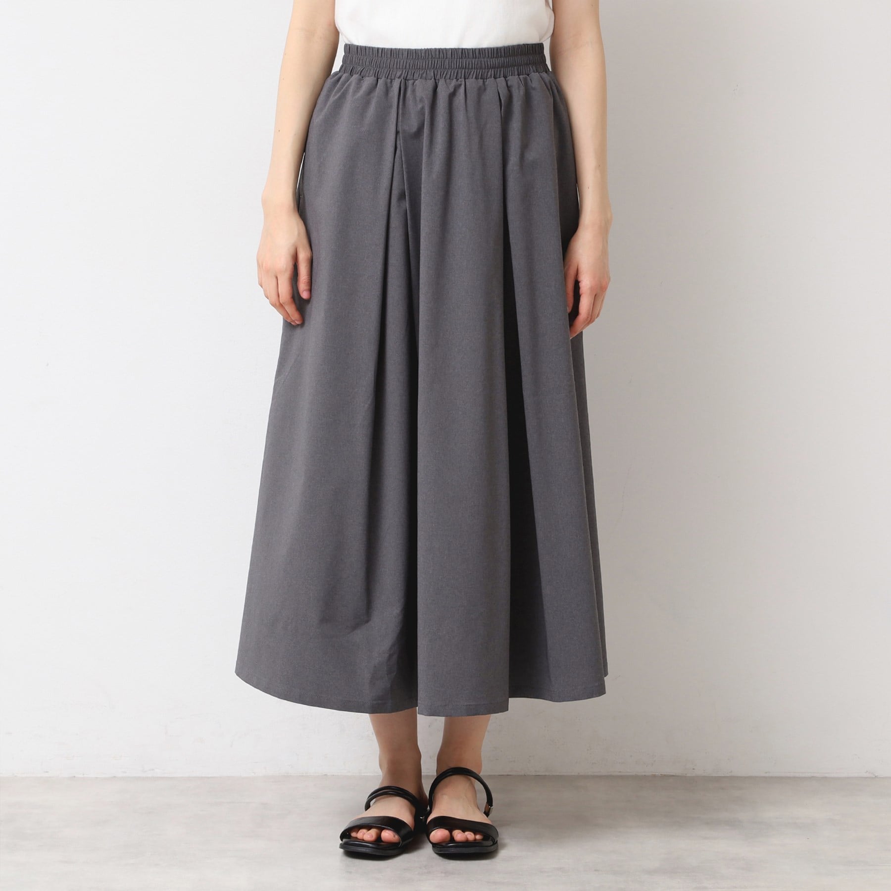 デッサン Dessin 【撥水】切り替えスカート (チャコールグレー(014)) チャコールグレー(014)