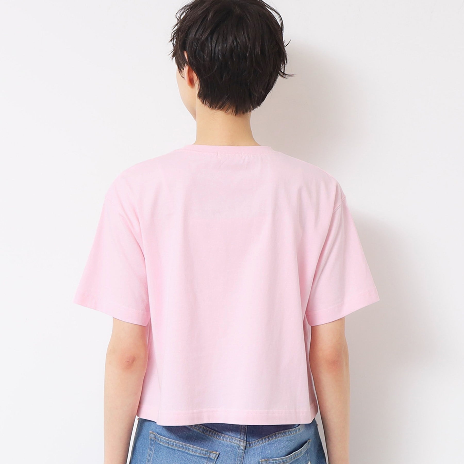 デッサン Dessin スパンコールロゴTシャツ(XS~L) (ピンク(071)) ピンク(071)