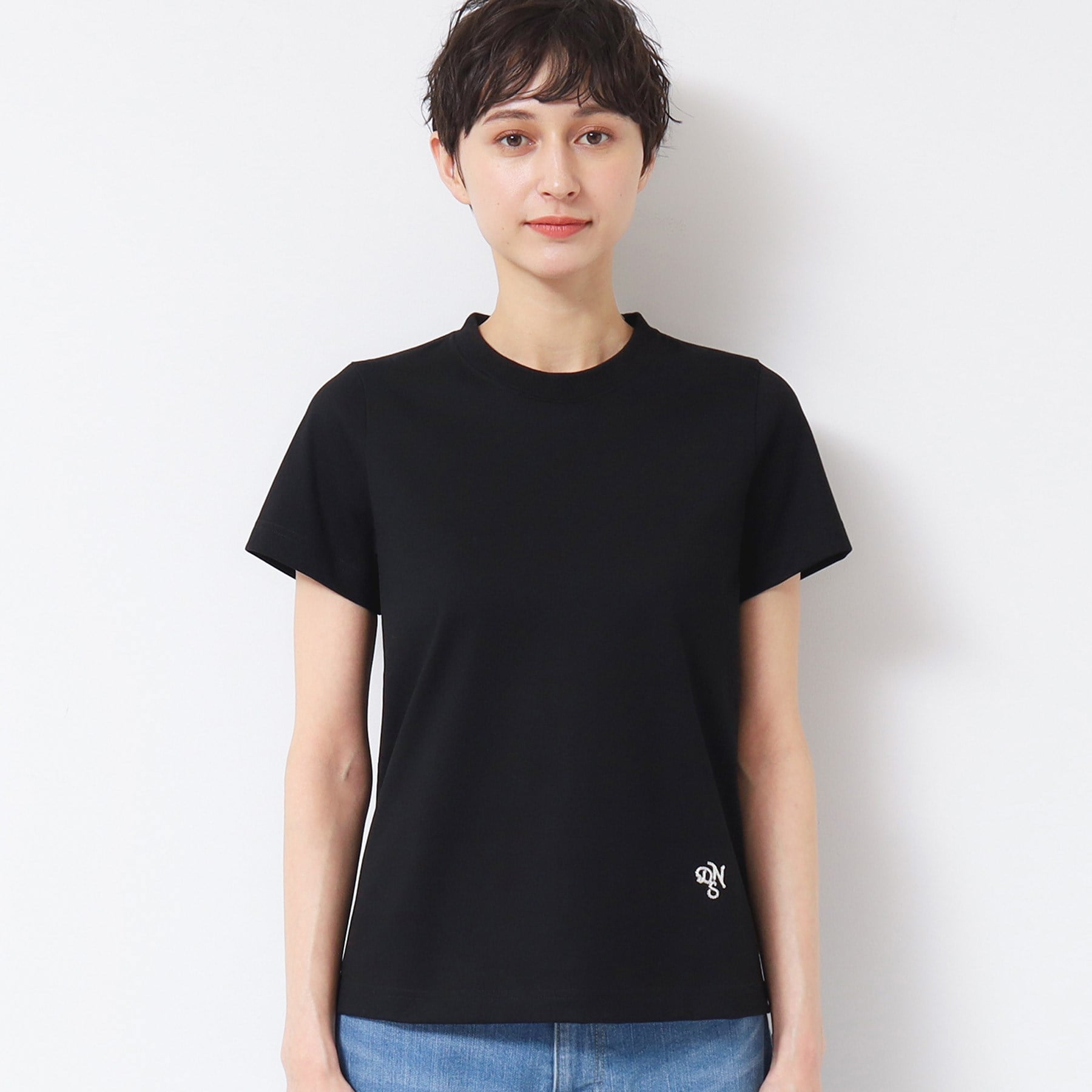 デッサン Dessin 【日本製】シンプルクルーネックTシャツ(S~L) (ホワイト(001)) ホワイト(001)