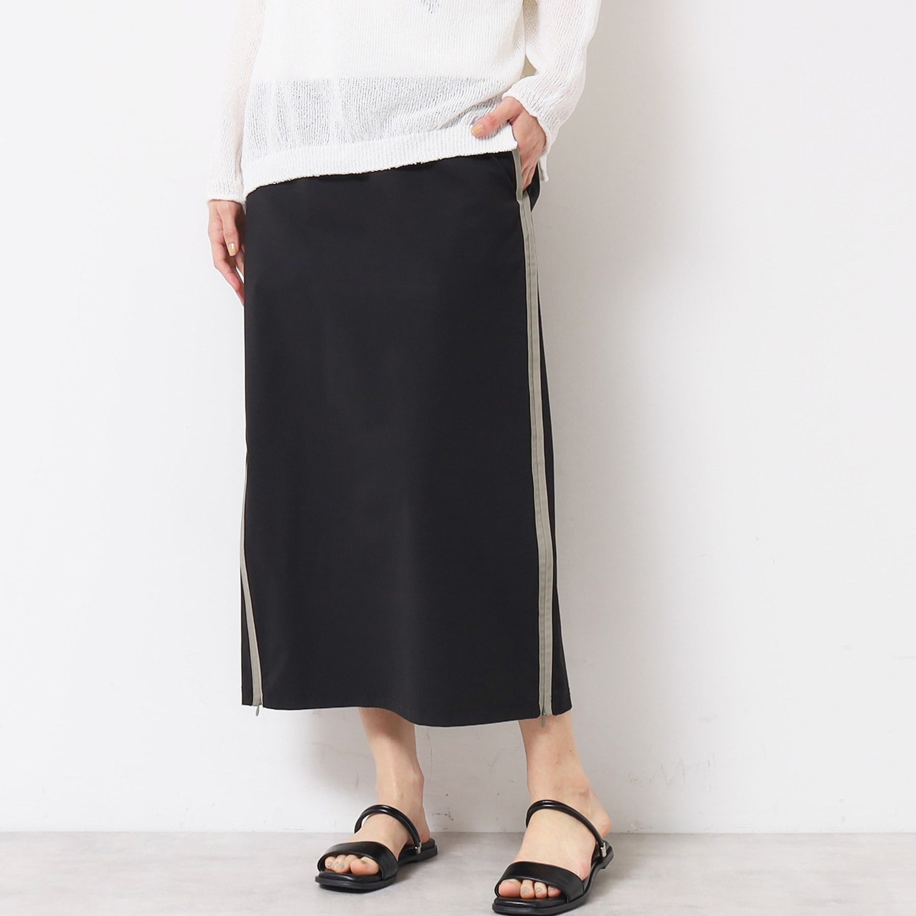 デッサン Dessin 【撥水】ストレートストレッチスカート (ブラック(519)) ブラック(519)