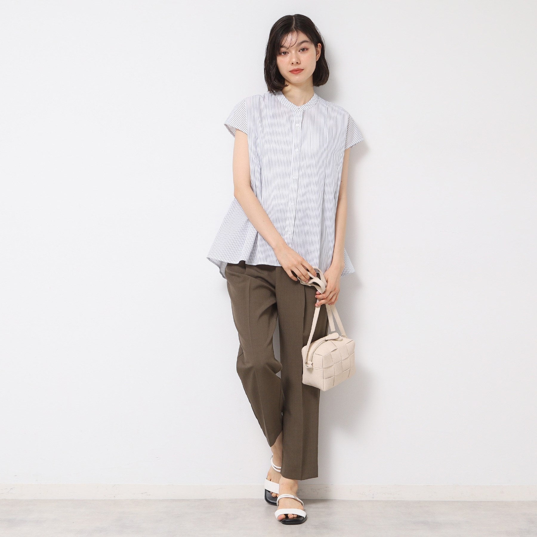 デッサン Dessin フレンチスリーブブラウス(XS~L) (ブルー(393)) ブルー(393)