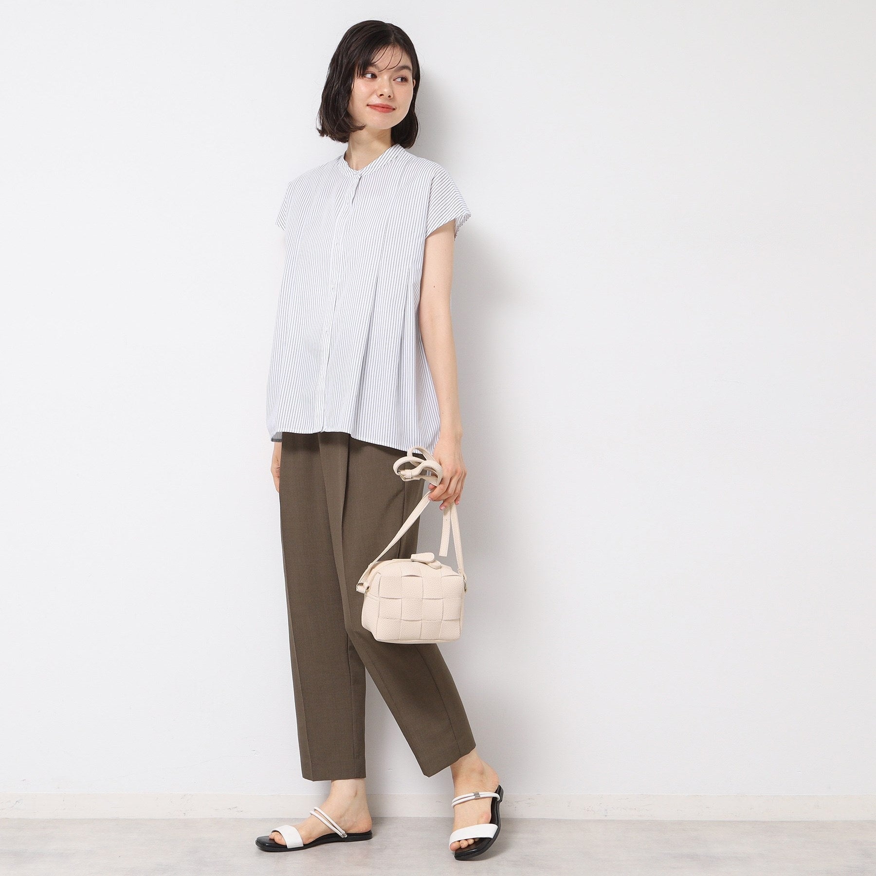 デッサン Dessin フレンチスリーブブラウス(XS~L) (ブルー(393)) ブルー(393)