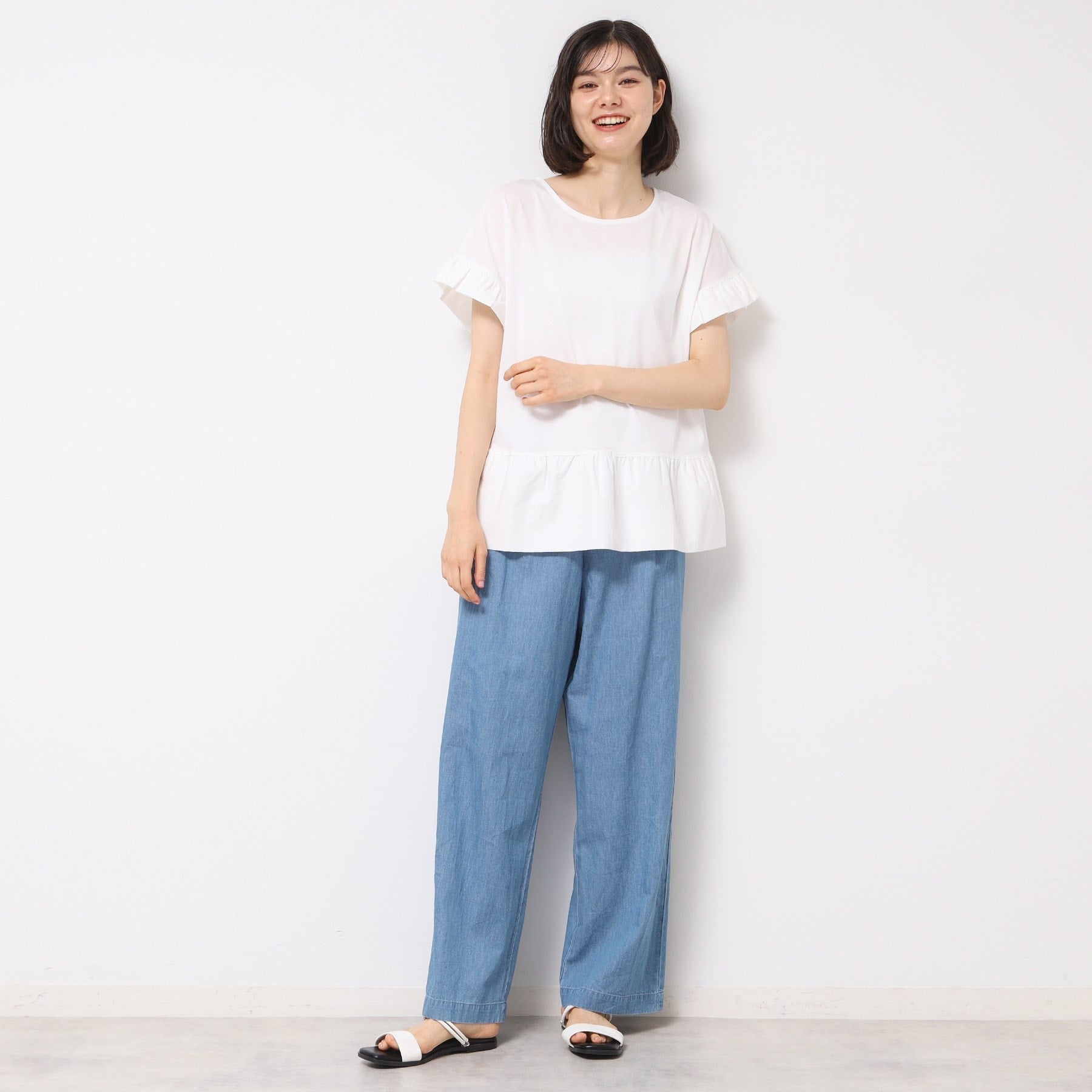 デッサン Dessin 切り替えカットソー (オリーブグリーン(026)) オリーブグリーン(026)