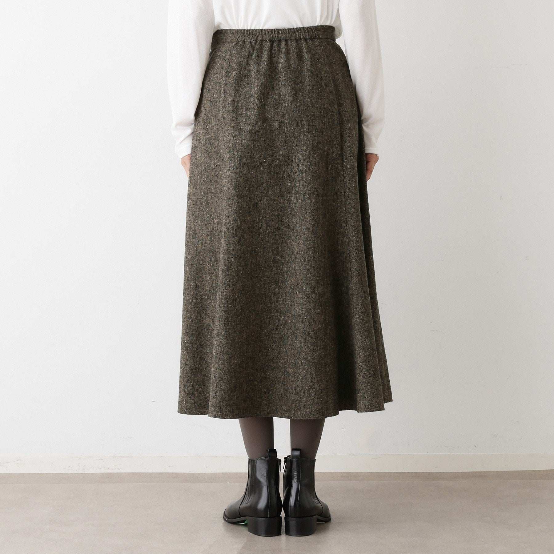デッサン Dessin ツイードフレアスカート (ブラウン(544)) ブラウン(544)