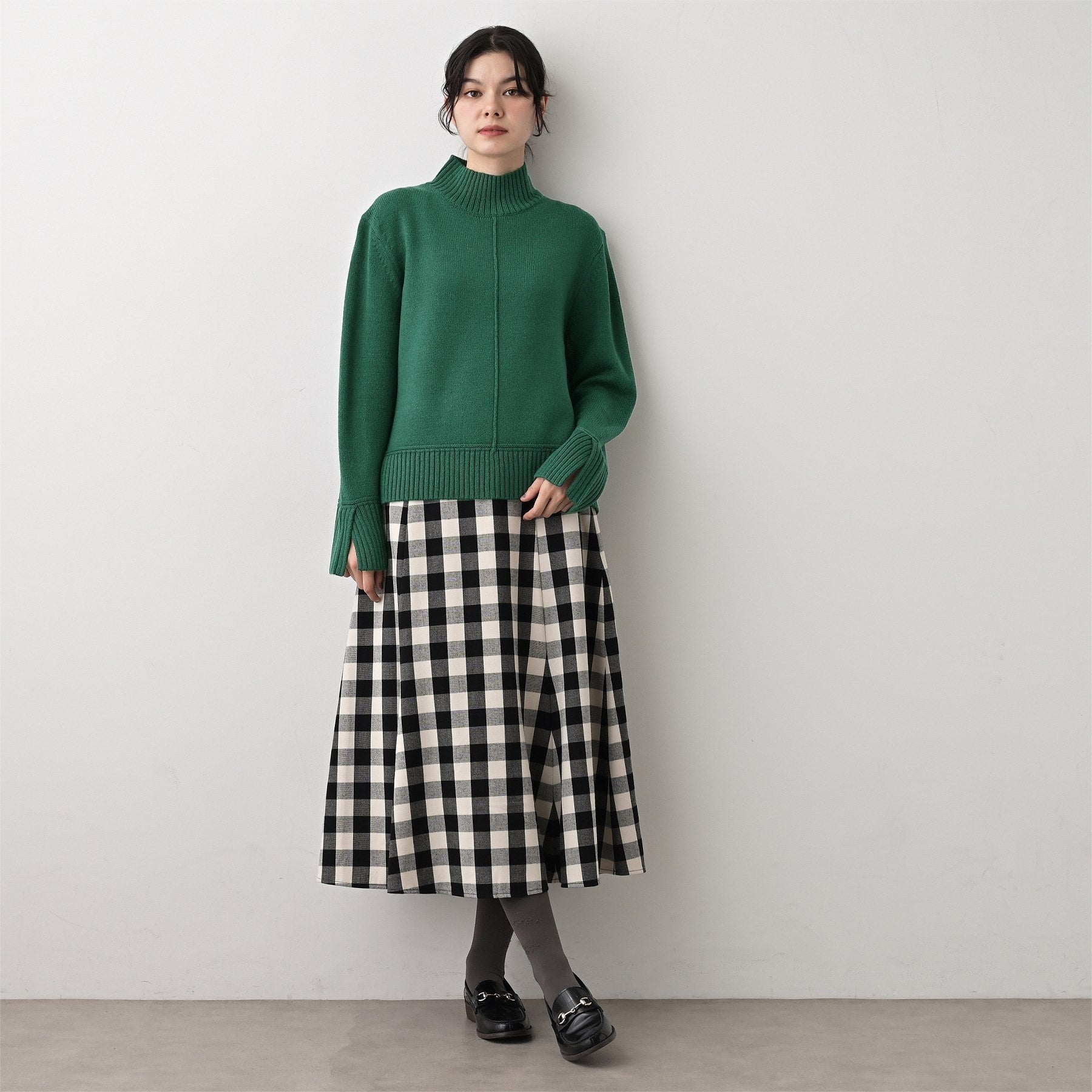 デッサン Dessin ハイネックニット (レッド(063)) レッド(063)