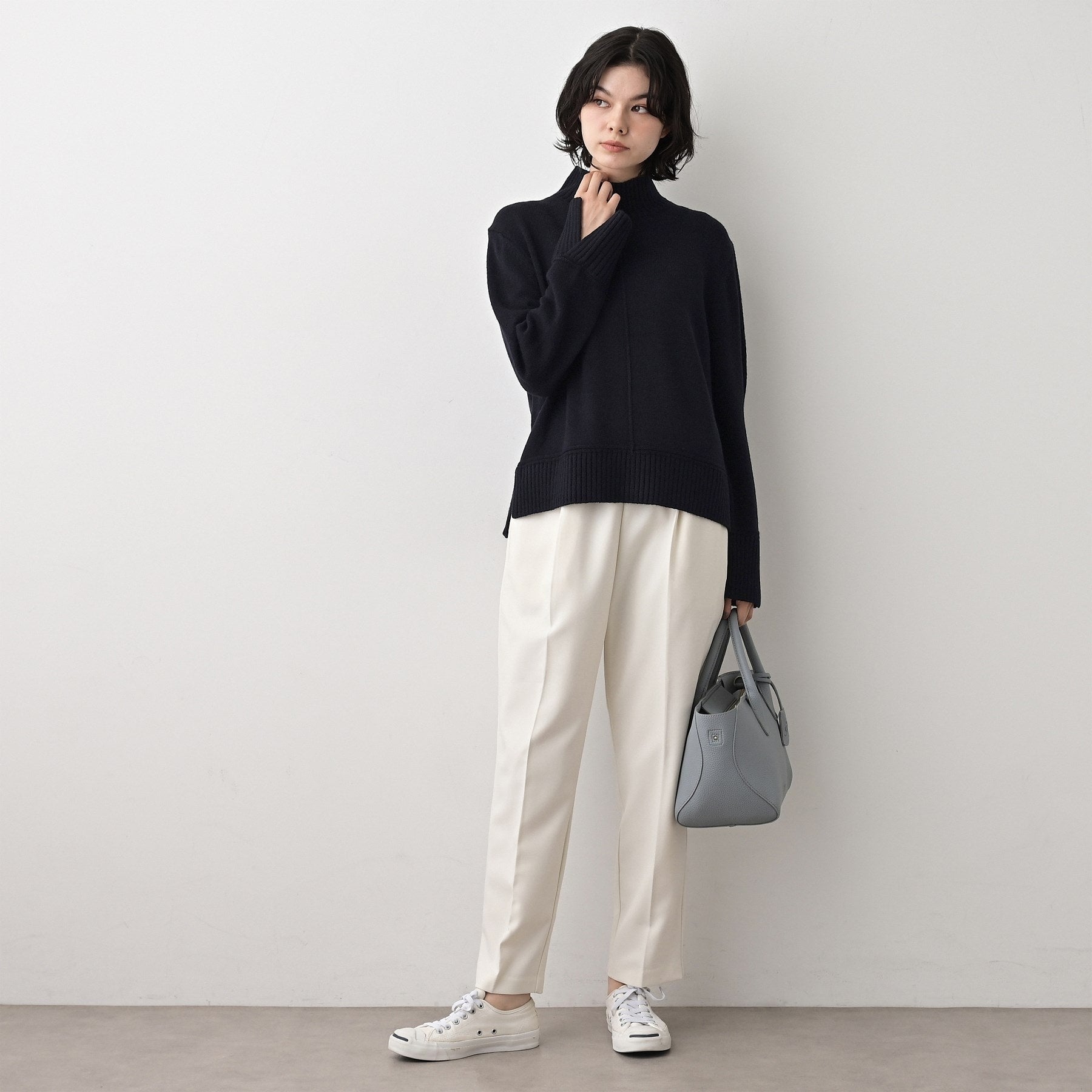 デッサン Dessin ハイネックニット (レッド(063)) レッド(063)