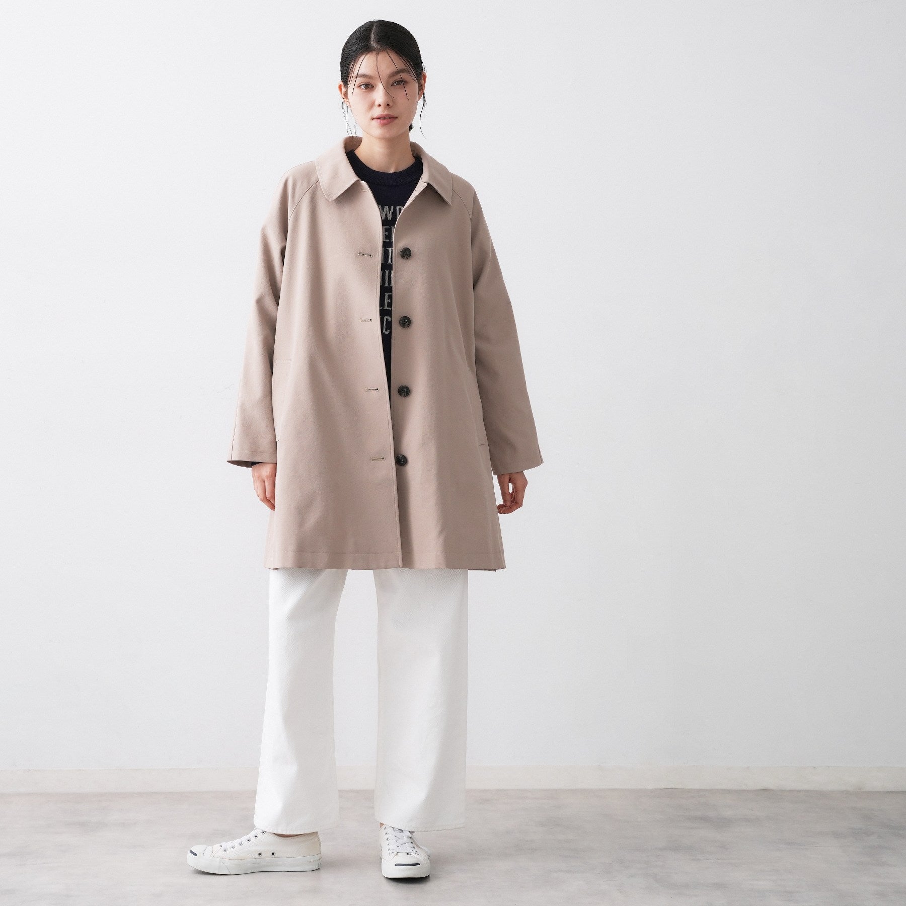 デッサン Dessin 【花粉ガード/撥水加工/洗える】ステンカラースプリングコート (ベージュ(052)) ベージュ(052)