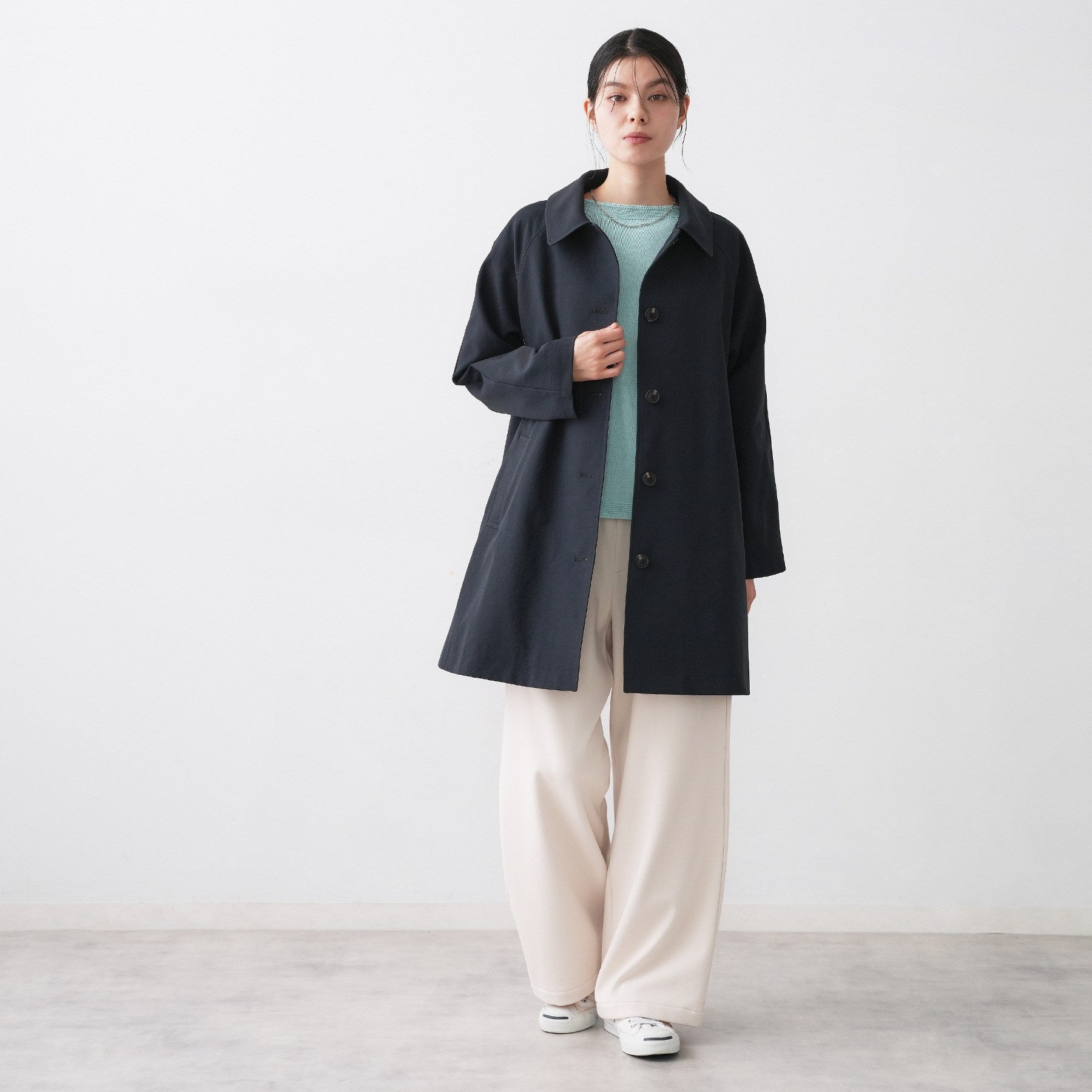 デッサン Dessin 【花粉ガード/撥水加工/洗える】ステンカラースプリングコート (ベージュ(052)) ベージュ(052)