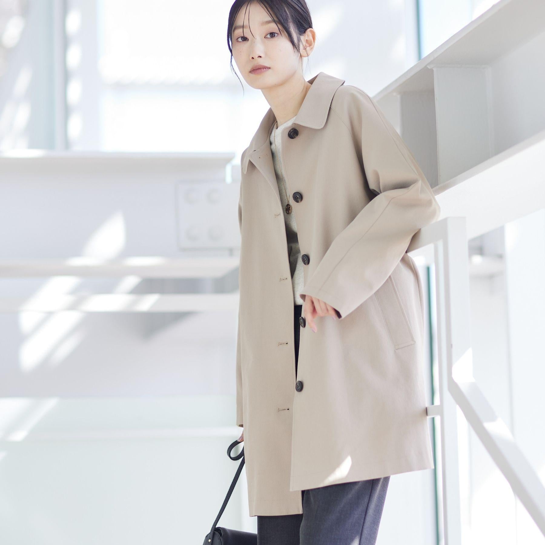 デッサン Dessin 【花粉ガード/撥水加工/洗える】ステンカラースプリングコート (ベージュ(052)) ベージュ(052)