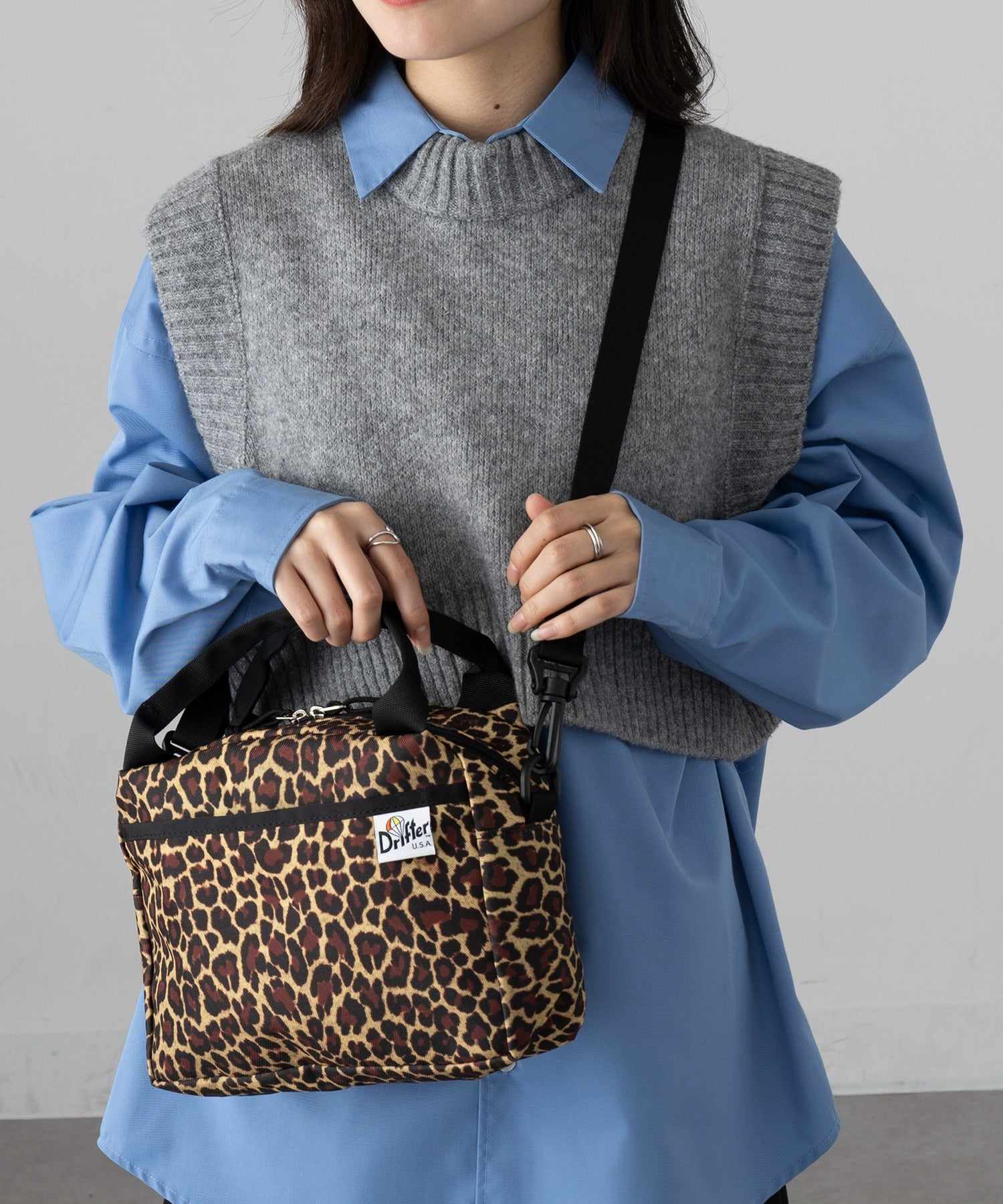 ドリフター Drifter KIRBY HAND BAG ハンドバッグ (レオパード) レオパード