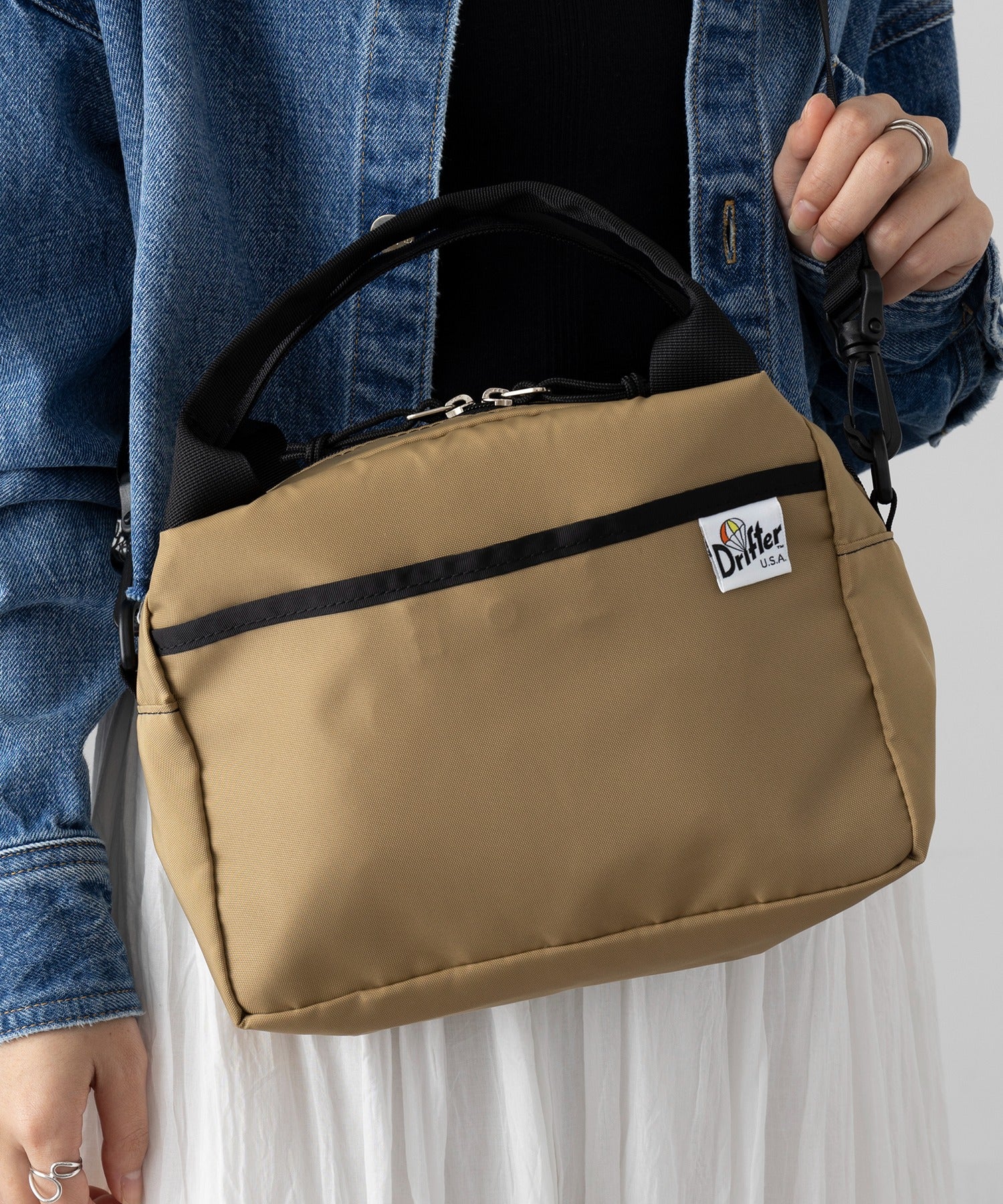 ドリフター Drifter KIRBY HAND BAG ハンドバッグ (ベージュ) ベージュ