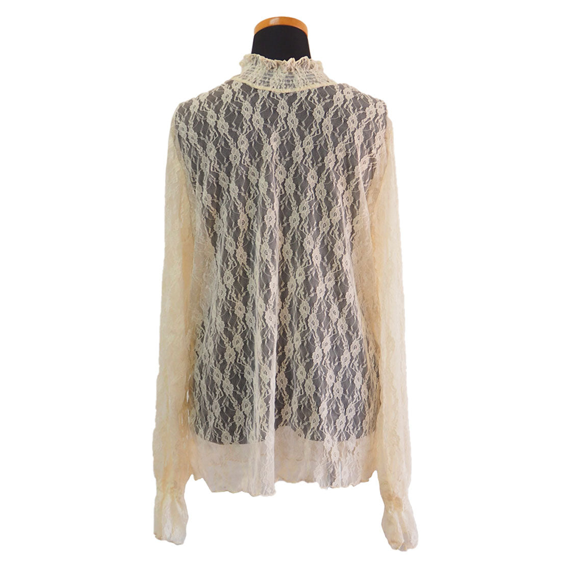 ダイヤモンドハーツ Diamond Hearts 長袖レースシースルー ブラウス