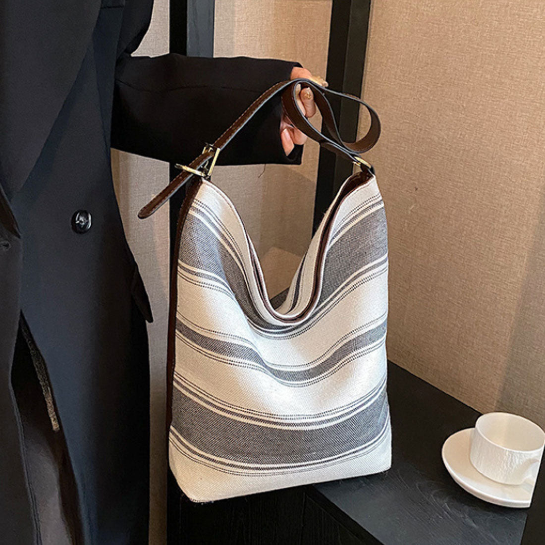Durilly Dewlily Border Bucket Bag Bag女士在20年代,30年代,30年代,時尚休閒袋中可愛的Back Back Back Back Tote Bag