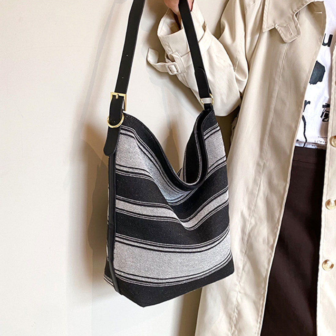 Durilly Dewlily Border Bucket Bag Bag女士在20年代,30年代,30年代,時尚休閒袋中可愛的Back Back Back Back Tote Bag