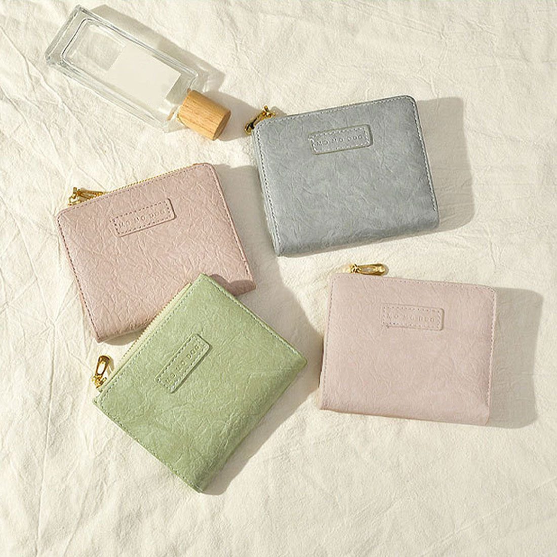 Durilly Dewlily Dewlily Dewlily Dewlily dewlile Mini Wallet女士女士韓國統治20S 30S辦公室Cajual碎片盒案例箱套禮物夾最低禮品