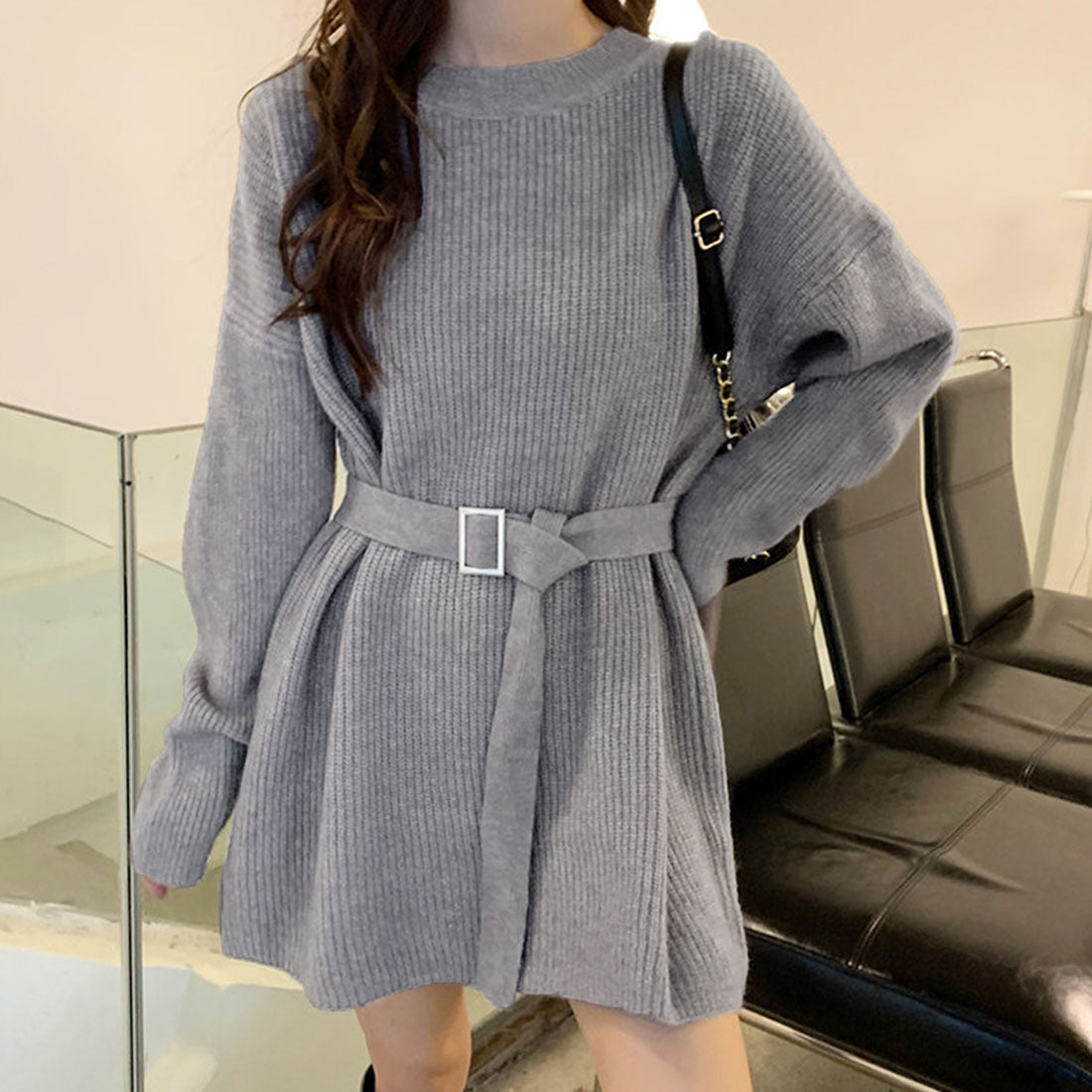 navy blue dress for baby girl R.Vivimos Corduroy Cotton Mini Dress Fall Winter 2025 Casual Long Sleeve  Button Down Belted Shirt