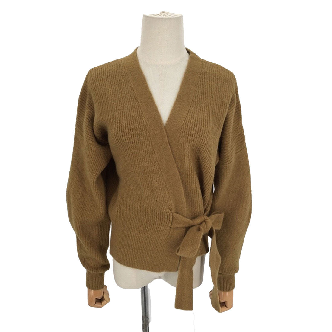 Dewlily Cache-Coeur Sweater, Autumn, Winter, Korean Fashion, For Teens, 20s, 30s, Women, Cute, Adult Casual, Office, Simple, Long Sleeves, Elegant, Knit