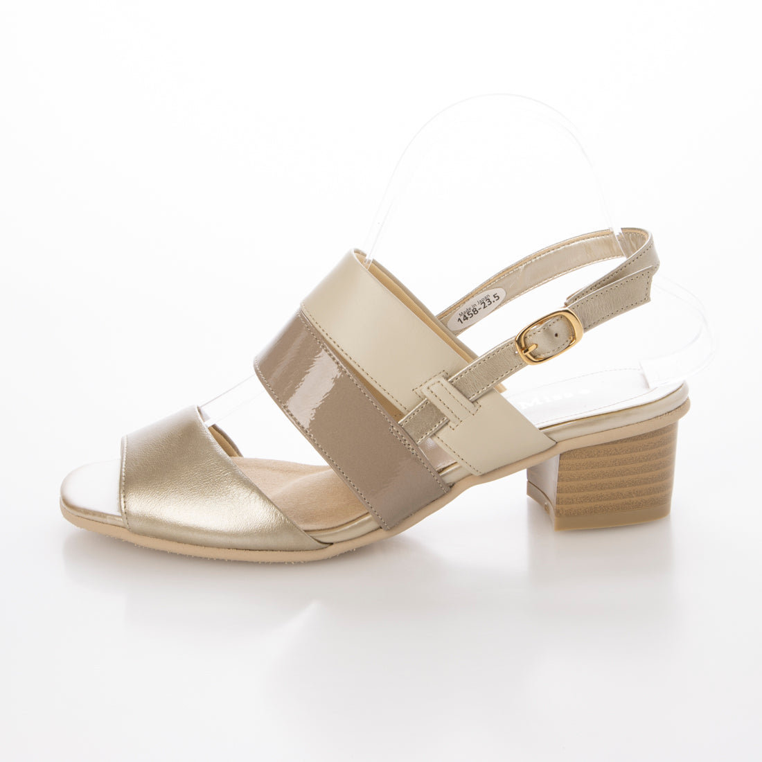 ドナミス Dona Miss 楽チンバックバンドサンダル (プラチナ) プラチナ