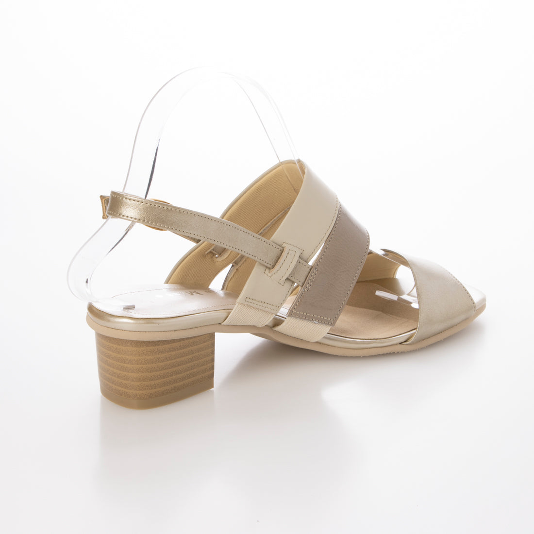 ドナミス Dona Miss 楽チンバックバンドサンダル (プラチナ) プラチナ