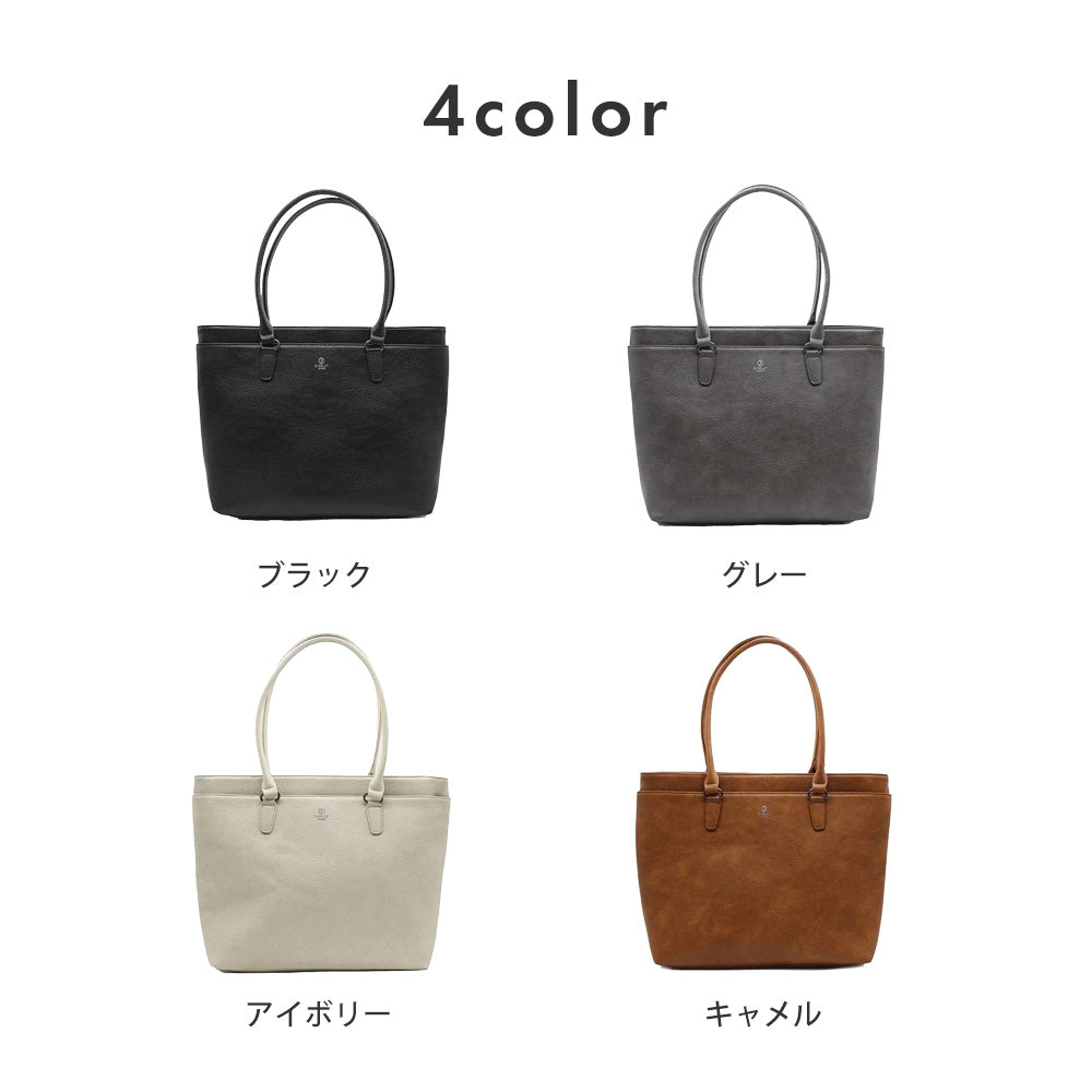 ディーケリー D.KELLY トートバッグ レディース A4 大容量 D.KELLY 軽量 通勤 通学 ビジネス シンプル カジュアル マザーズバッグ BMM-3902 (アイボリー) アイボリー