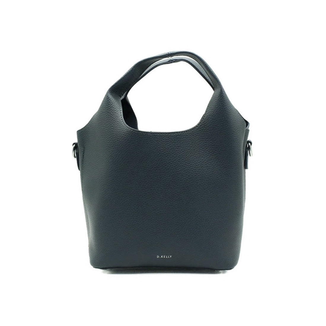 ディーケリー D.KELLY ハンドバッグ レディース D.KELLY スクエア 2way ハンド バッグ ショルダー 手提げ バッグ HR-434 (ダークブルー) ダークブルー