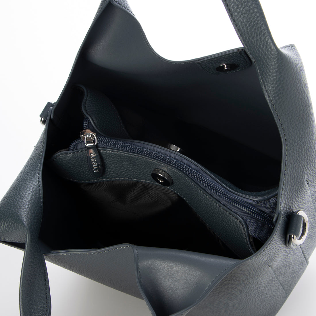 ディーケリー D.KELLY ハンドバッグ レディース D.KELLY スクエア 2way ハンド バッグ ショルダー 手提げ バッグ HR-434 (ダークブルー) ダークブルー