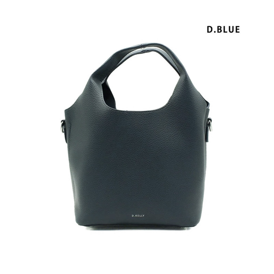 ディーケリー D.KELLY ハンドバッグ レディース D.KELLY スクエア 2way ハンド バッグ ショルダー 手提げ バッグ HR-434 (ダークブルー) ダークブルー