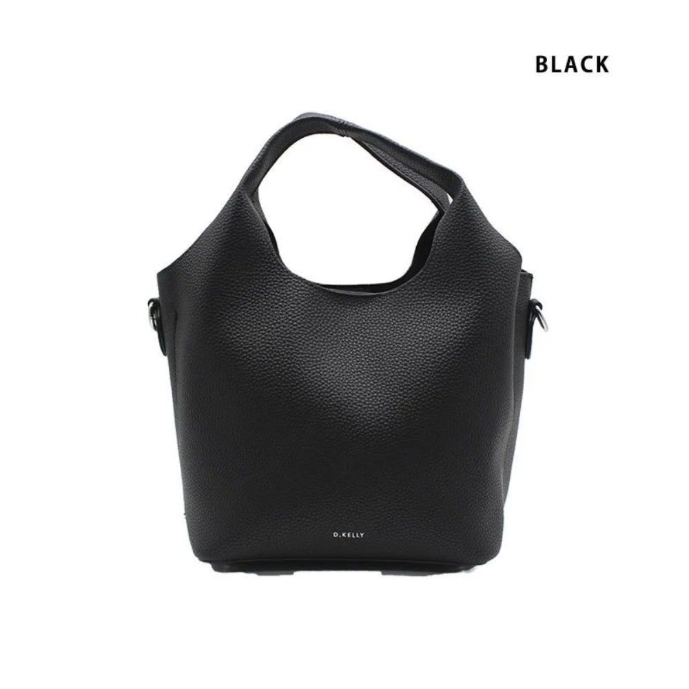 ディーケリー D.KELLY ハンドバッグ レディース D.KELLY スクエア 2way ハンド バッグ ショルダー 手提げ バッグ HR-434 (ダークブルー) ダークブルー