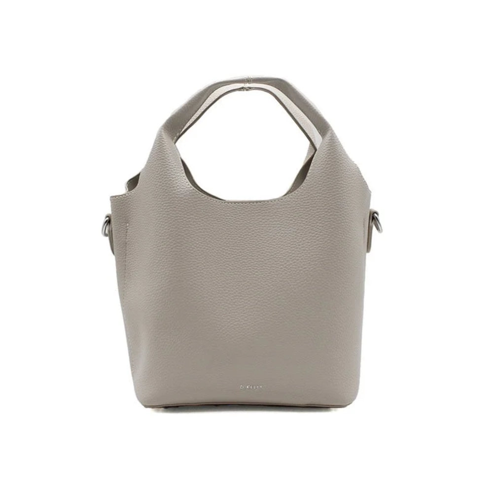 ディーケリー D.KELLY ハンドバッグ レディース D.KELLY スクエア 2way ハンド バッグ ショルダー 手提げ バッグ HR-434 (グレージュ) グレージュ