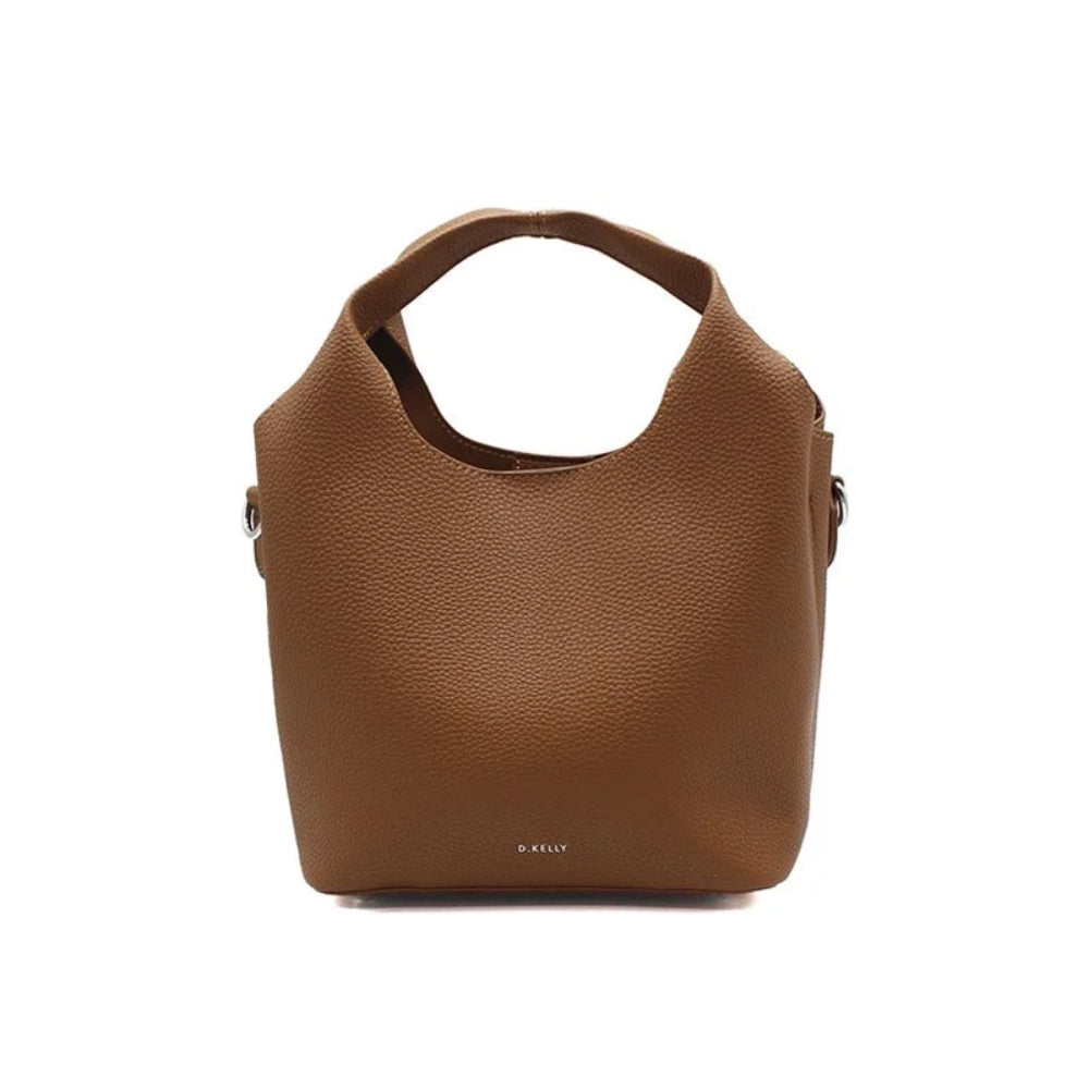 ディーケリー D.KELLY ハンドバッグ レディース D.KELLY スクエア 2way ハンド バッグ ショルダー 手提げ バッグ HR-434 (キャメル) キャメル