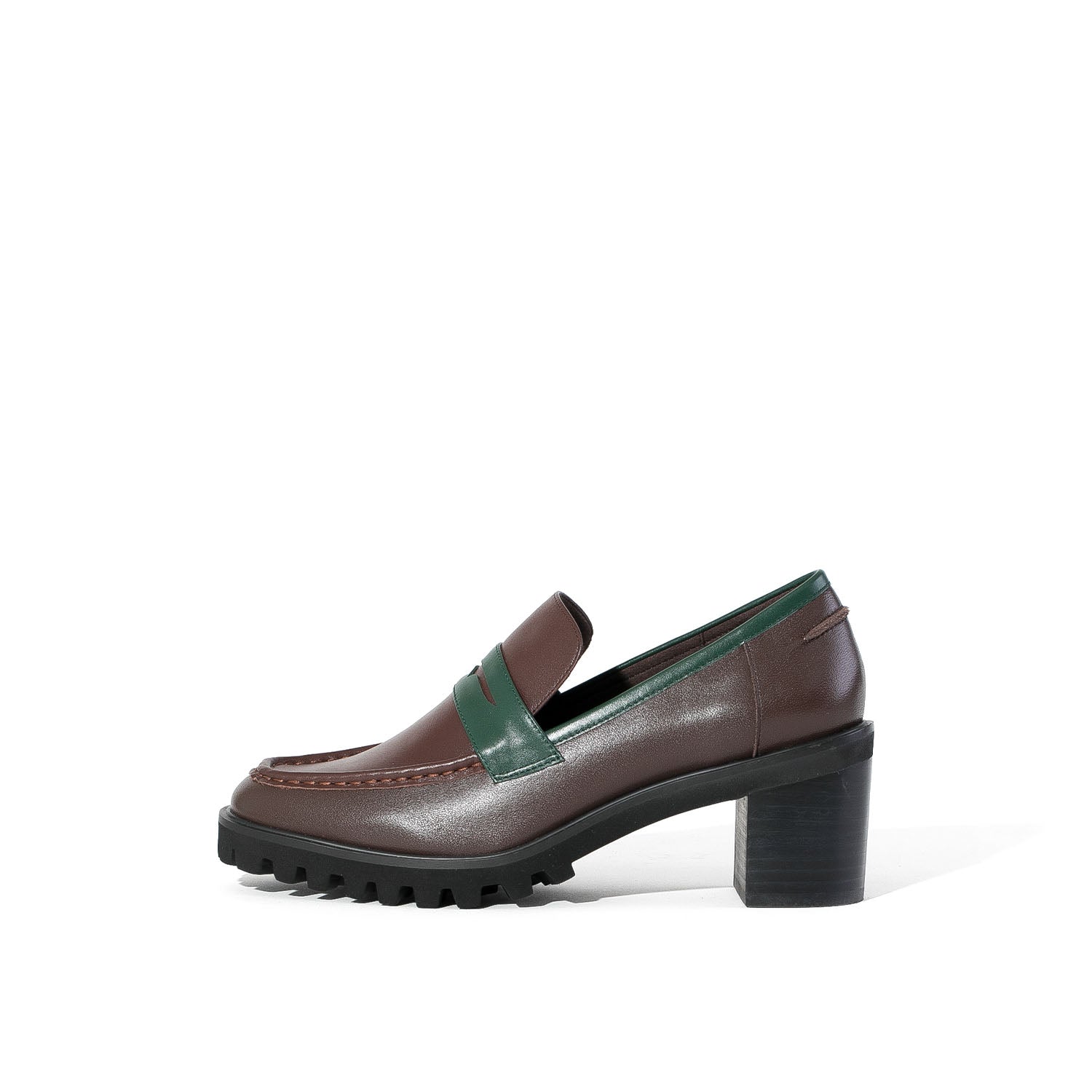 ダニエラアンドジェマ Daniella & GEMMA ヒールローファー,ブラウン