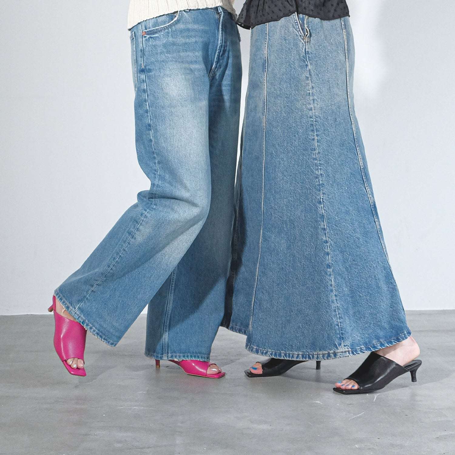 ダニエラアンドジェマ Daniella & GEMMA キトゥンヒールスライドミュールサンダル