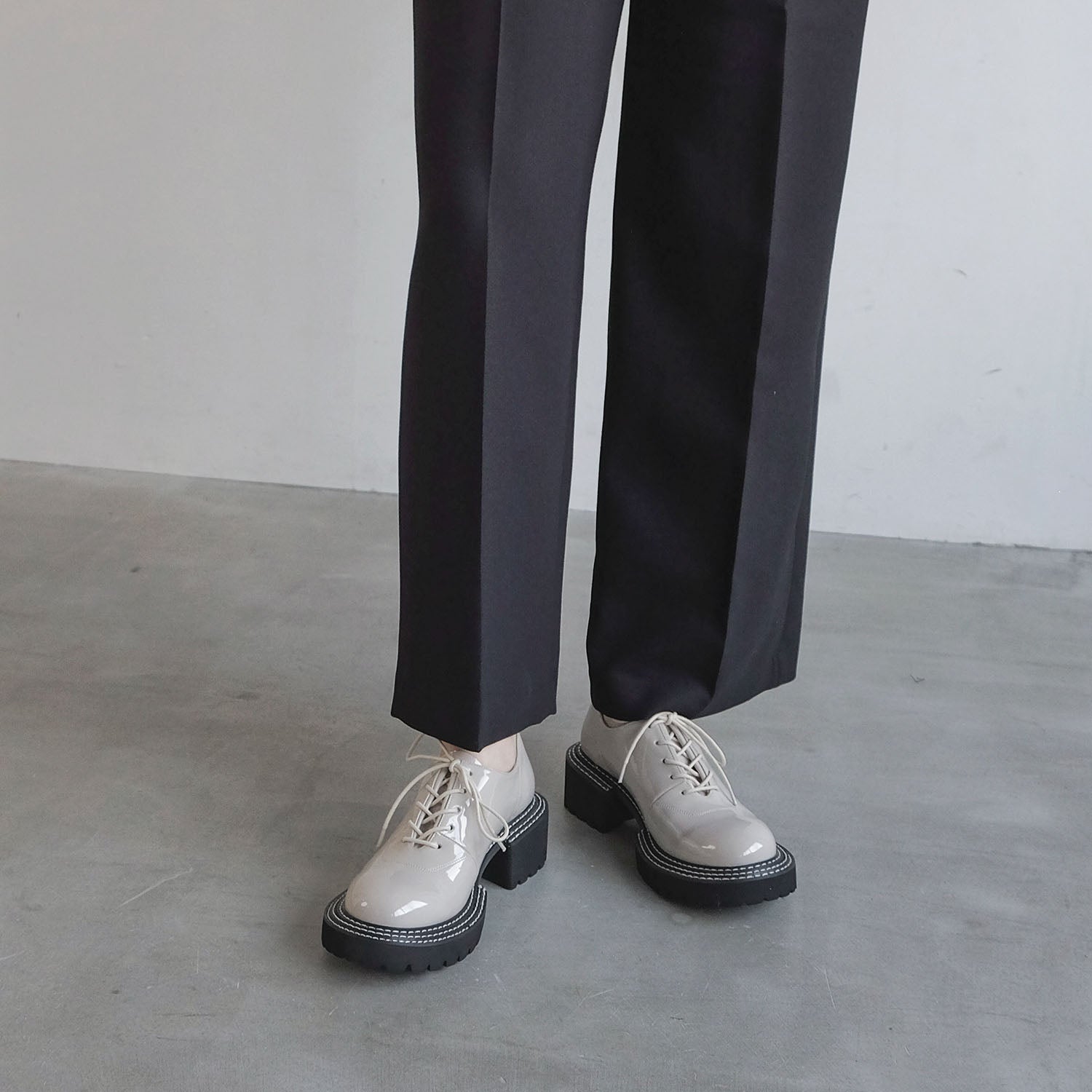 ダニエラアンドジェマ Daniella & GEMMA 【レイン対応】アウトソールダブルステッチレースアップシューズ