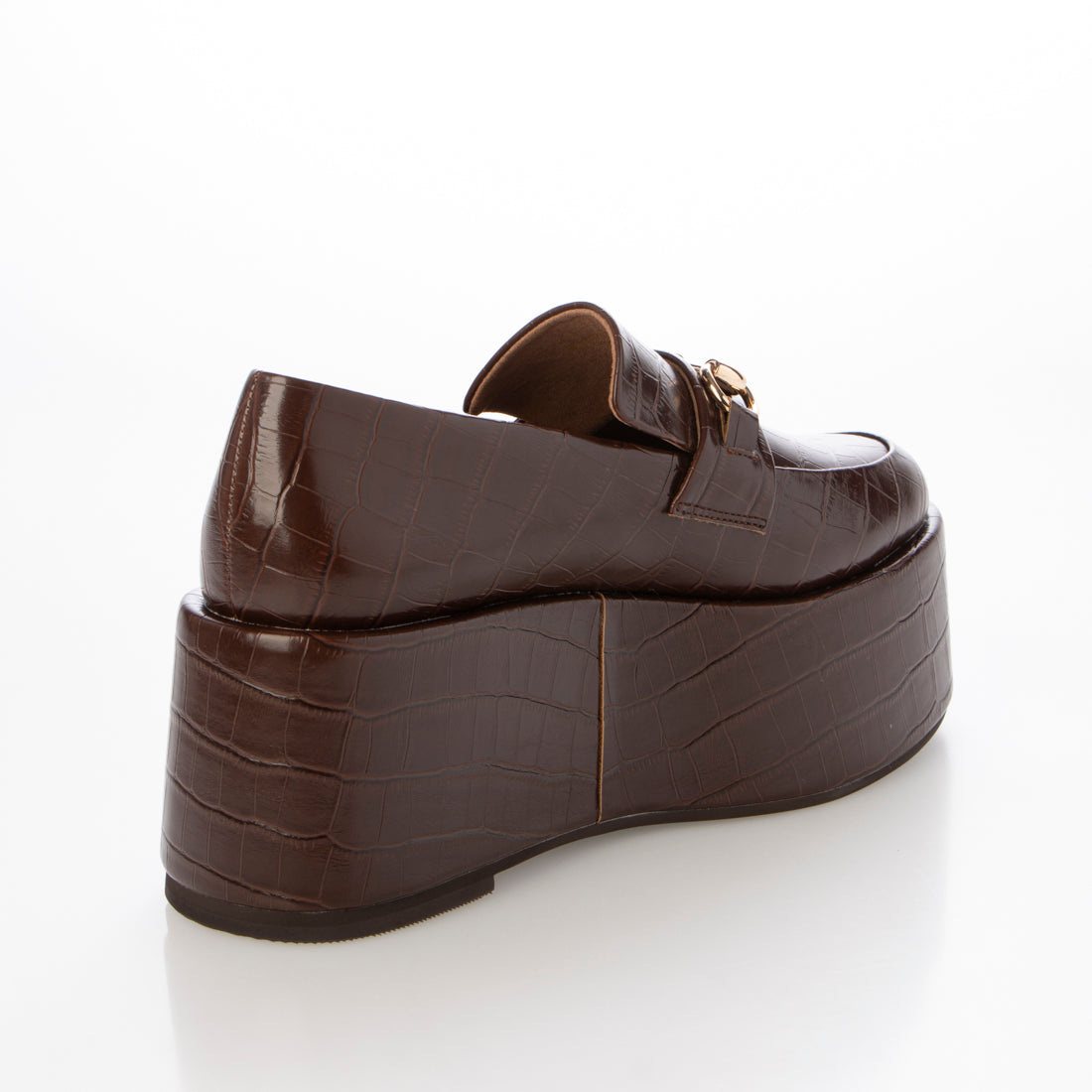 Daniella & GEMMA Bit Motif Embossed Volume Sole Loafers