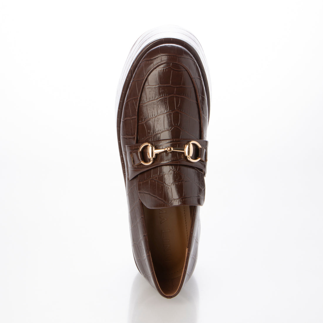 Daniella & GEMMA Bit Motif Embossed Volume Sole Loafers