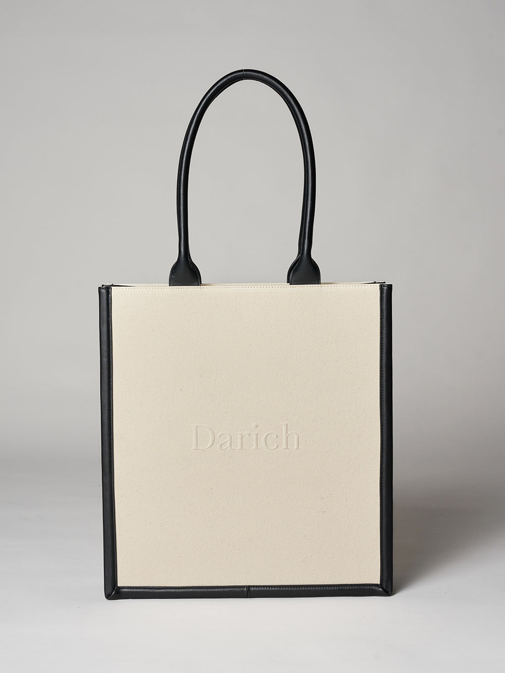 ダーリッチ Darich レザーキャンバストートバッグ (アイボリー) アイボリー