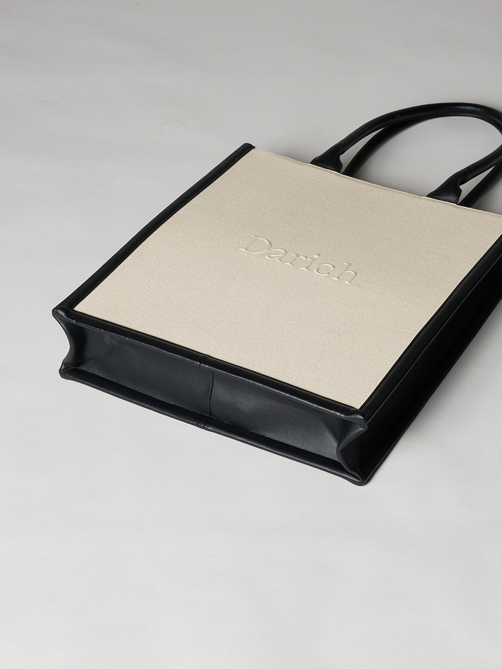 ダーリッチ Darich レザーキャンバストートバッグ (アイボリー) アイボリー