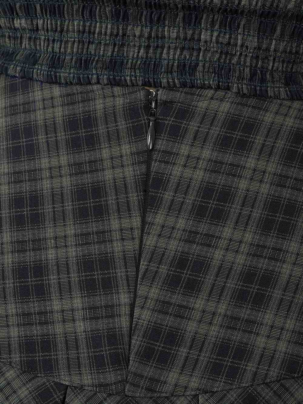 ダーリッチ Darich リメイクライクチェックミニスカート (グリーン) グリーン