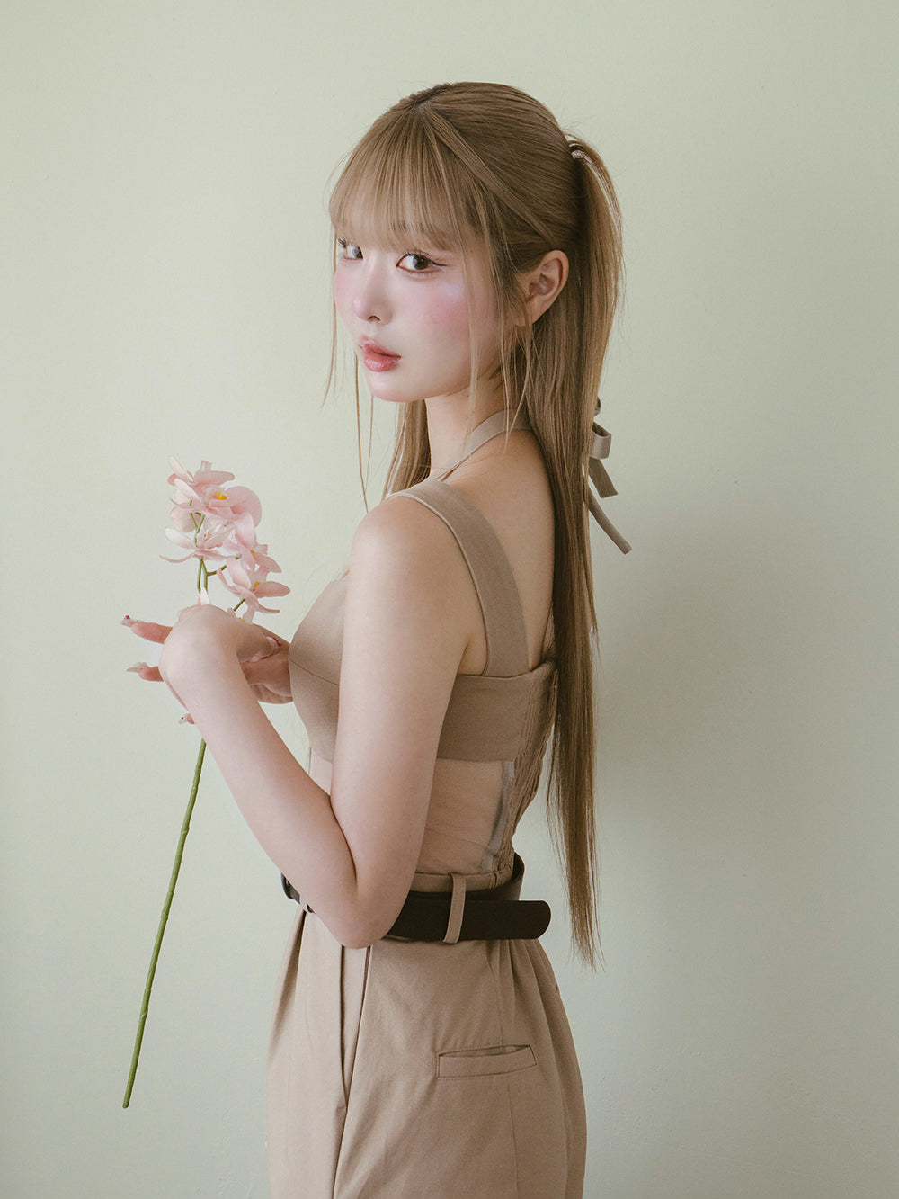 ダーリッチ Darich ランジェリーライクオールインワン (ベージュ) ベージュ