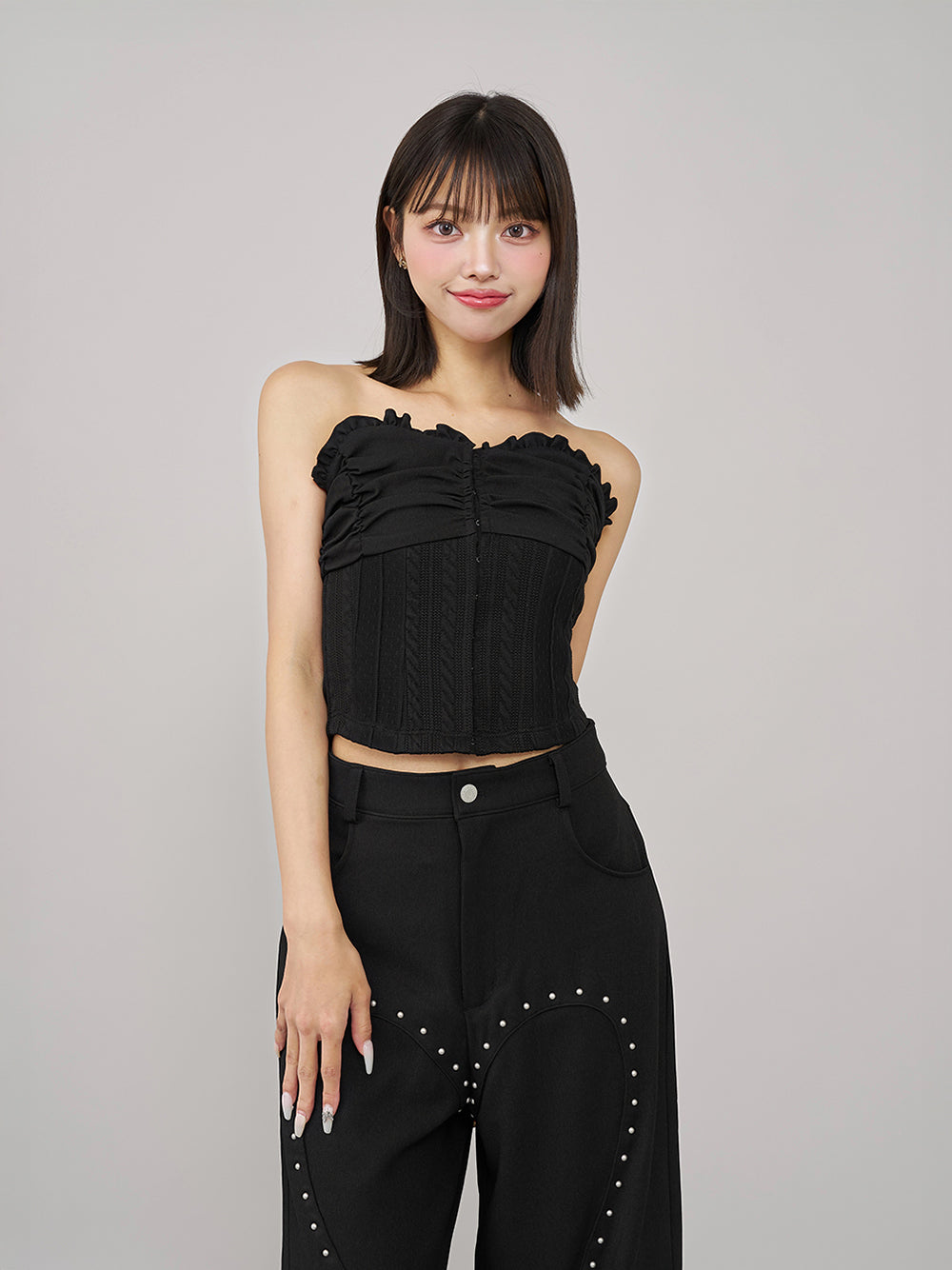 Y's PINK ビスチェ コルセット ブラック