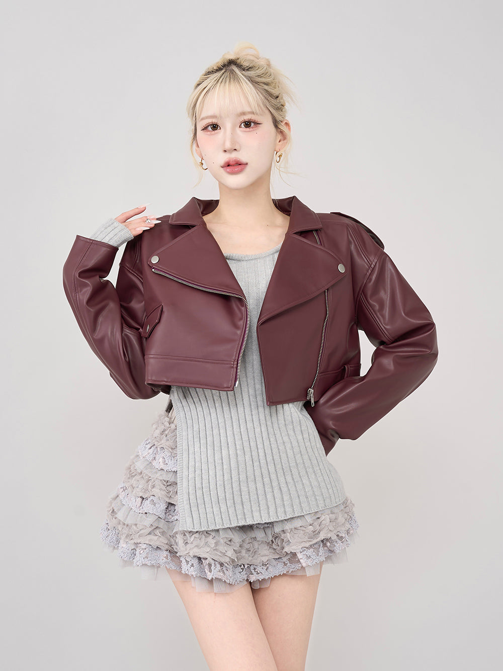 ドロップショートライダースジャケット Darich Drop Short Riders Jacket