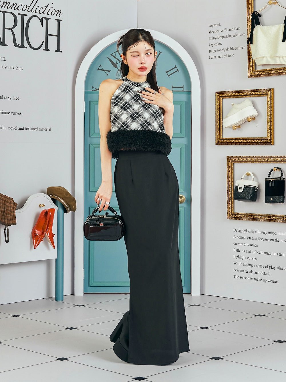 Darich Silhouette Pencil Long Skirt
