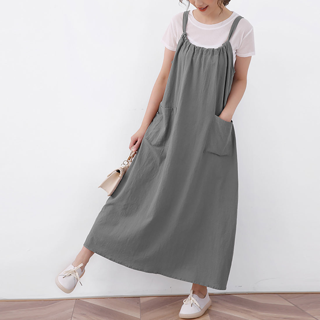Doux Belle Jumper Dress Long Dress Long One Piece Sleeveless Ribbon Maxi Dress Doux Belle Jumper Dress Long Dress Long One Piece Sleeveless Ribbon Maxi Dress