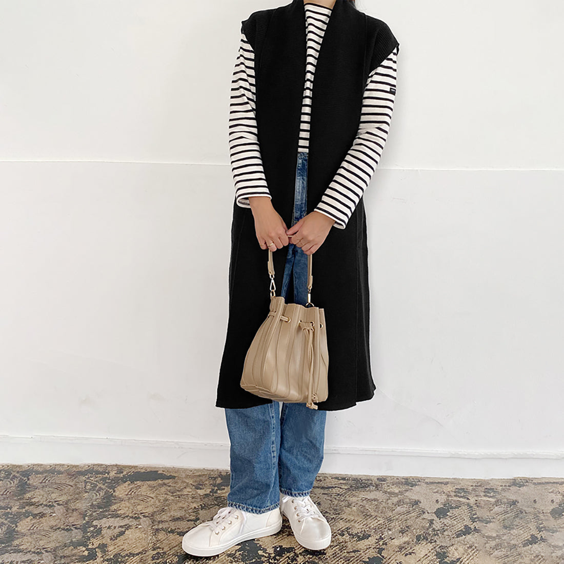 ドゥー ベル Doux Belle ニットジレ ロングジレ レディース