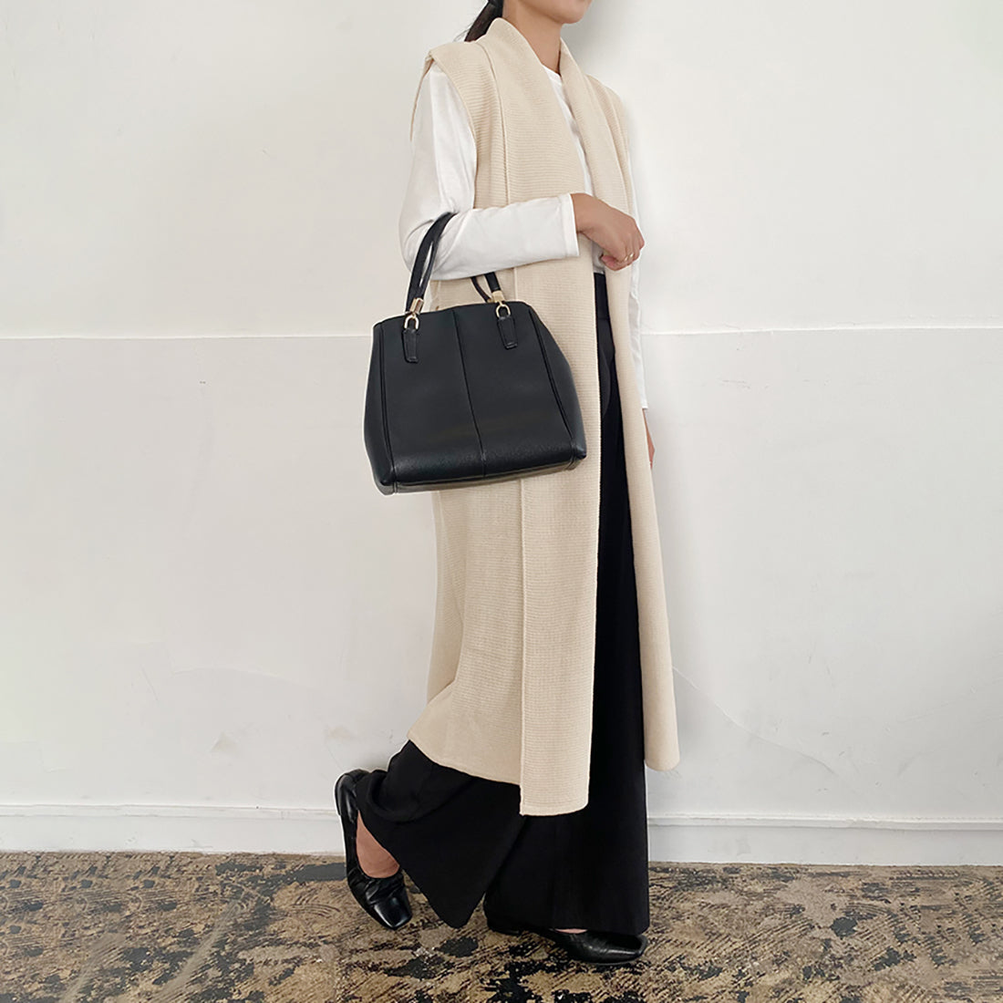 ドゥー ベル Doux Belle ニットジレ ロングジレ レディース