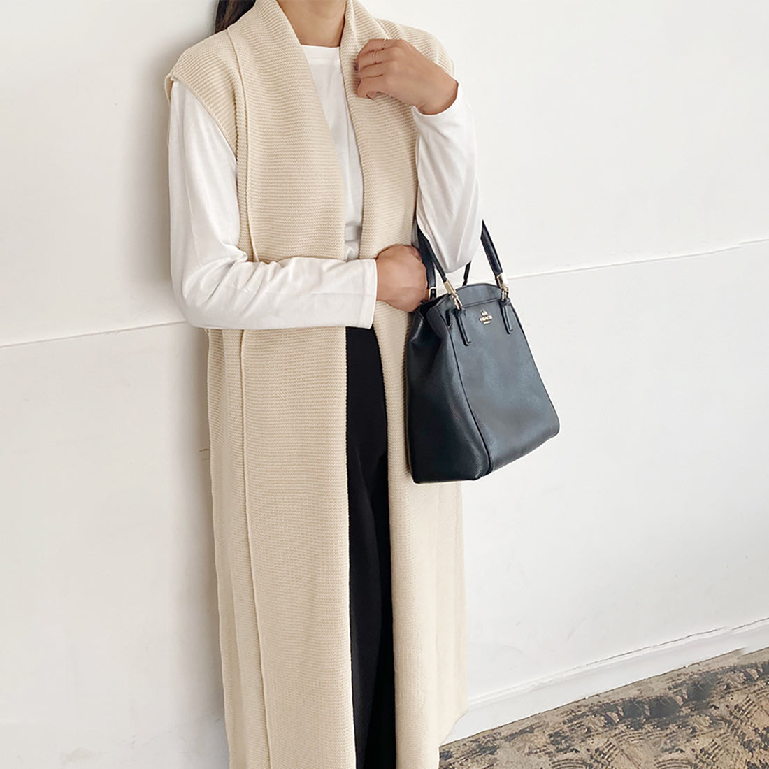 ドゥー ベル Doux Belle ニットジレ ロングジレ レディース