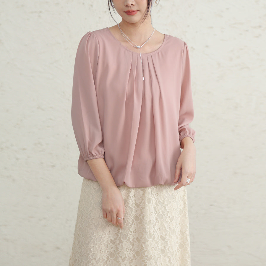 ドゥー ベル Doux Belle ブラウス シャツ レディース (ピンク) ピンク