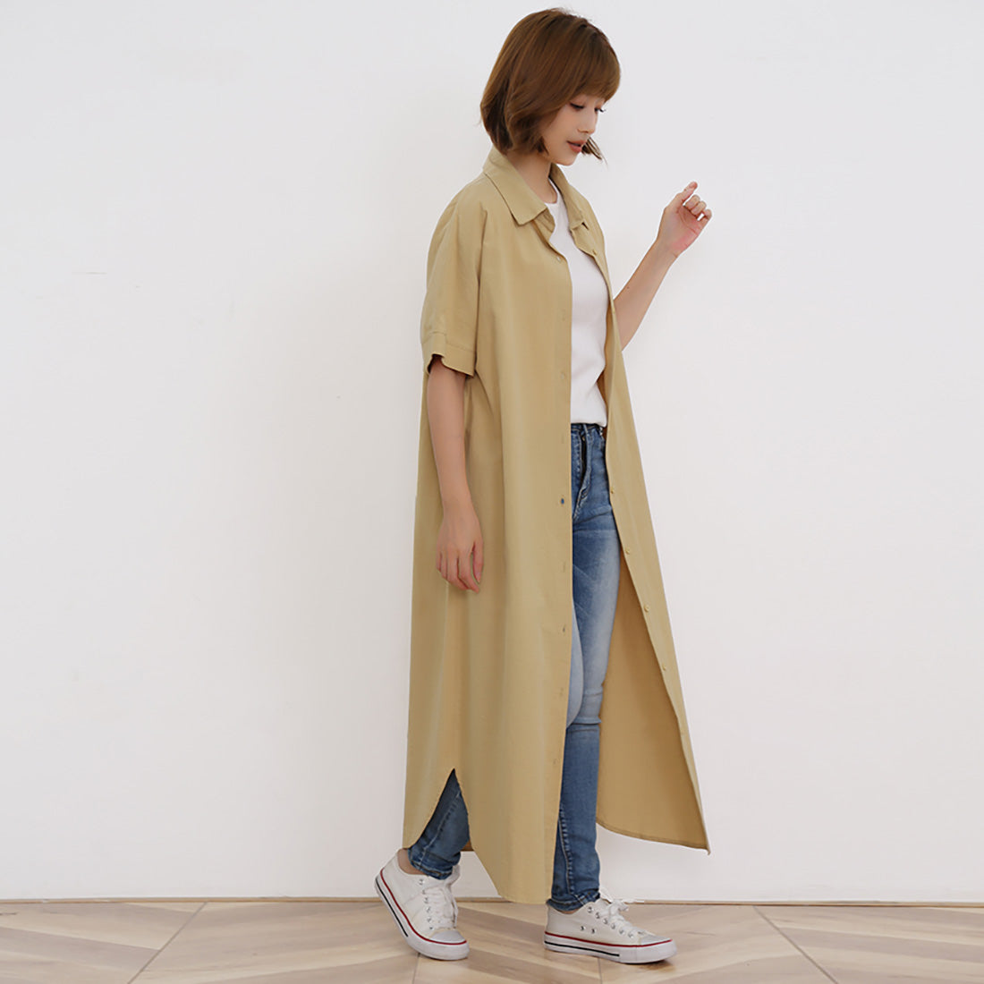 ドゥー ベル Doux Belle 新作 シャツワンピース ワンピース