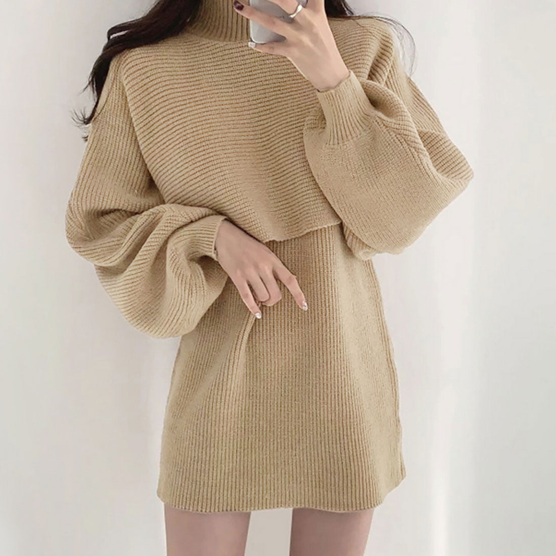 knit dress fabric Plus Size Liana Knit Dress main image 0